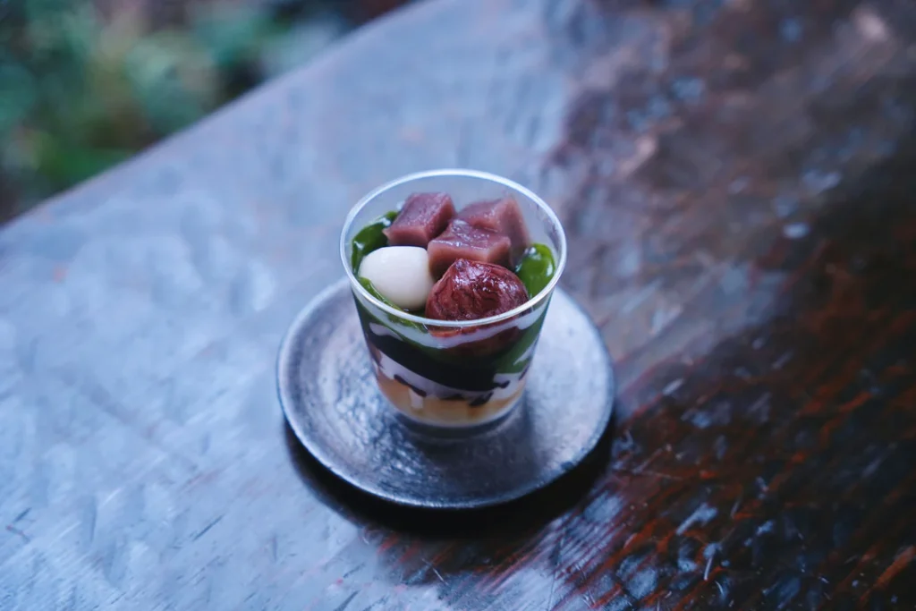 【秋冬限定菓子】本多屋のあんみつ　秋