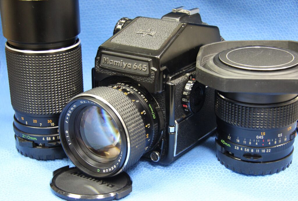 Mamiya M645 1000S レンズ　3本　（80/1.9　45/2.8    210/4 ）